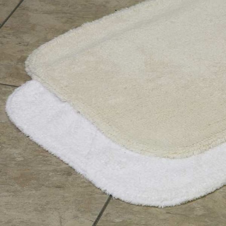 Lacey Mills Bath Rug, Essence, 17x24, 19 oz., White 08285STK
