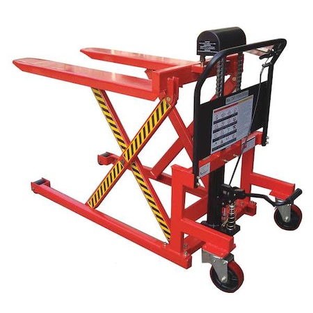 Dayton Manual Pallet Lifter, 1100 lb., 27 in. W 11K273