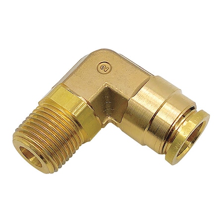 Parker Elbow, Brass, Push-Fit5/8in, MNPT1/2in 169PTC-10-8