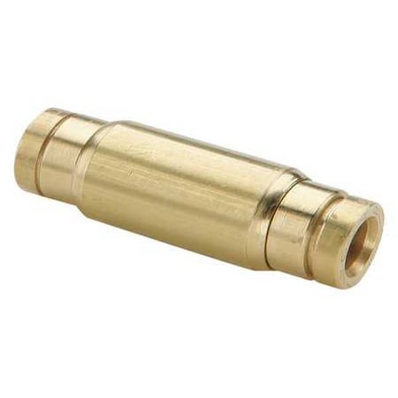 Parker Fitting, Straight, Brass, Push-Fit 3/8 in, Push-Fit 3/8 in 62PTC-6