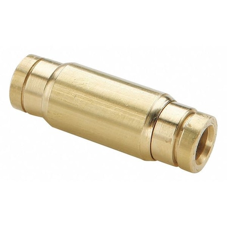 Parker Fitting, Straight, Brass, Push-Fit 1/4 in, Push-Fit 1/4 in 62PTC-4