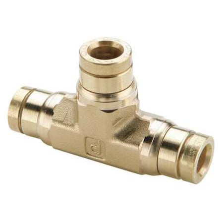Parker Tee, Tube 1/4", 1/4", Push-Fit 1/4" 164PTC-4