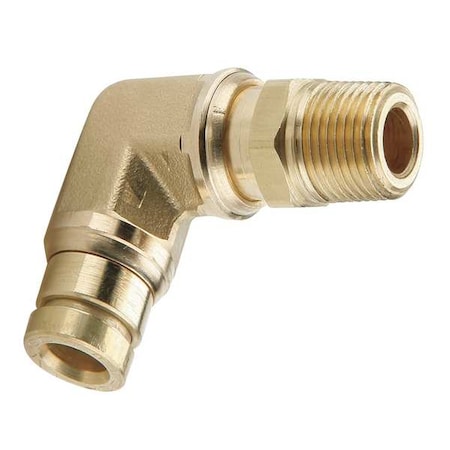 Parker Elbow, Brass, Push-Fit1/4 in, MNPT1/8 in  169PTC-4-2