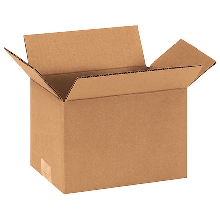 Zoro Select 9 in x 6 in x 6 in Shipping Box, Kraft, Corrugate, Single Wall, 32 ECT 11K618