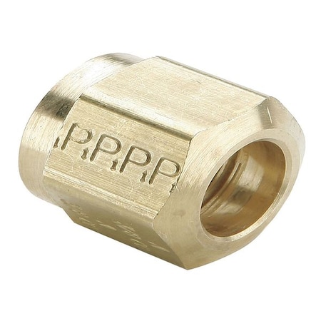 Parker Nut, Brass, Compression, 1/4 in 61NTA-4