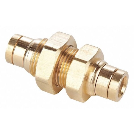 Parker Union, Brass, Push-Fit 1/4 in, Push-Fit 1/4 in 62PTCBH-4