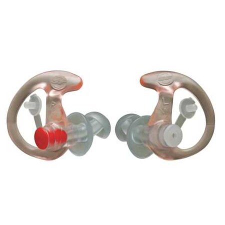 Earpro By Surefire Sonic Defenders, Small Vinyl Ear Plugs, Flanged Shape, Clear, 1 PR EP3-SPR