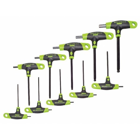 GREENLEE 0254-40 Ball End Hex Key Set,Pieces 10,S12