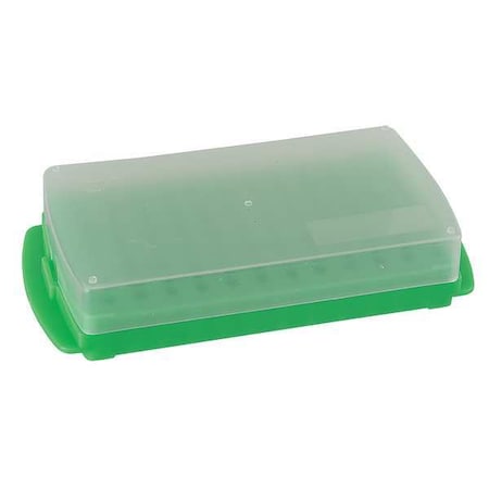 Heathrow Scientific 96-WellReversibleRack, GREEN, PK5 HS2345D