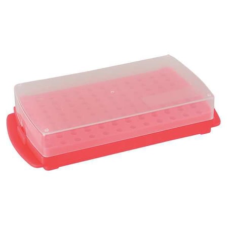 Heathrow Scientific 96-WellReversibleRack, PINK, PK5 HS2345E