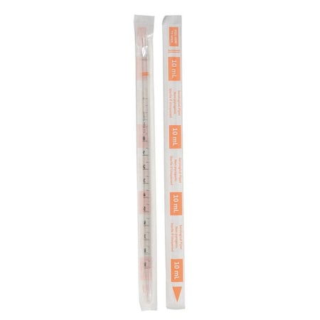 Zoro Select 10mL Pipet, Individually Wrap/Bag, PK200 11L808