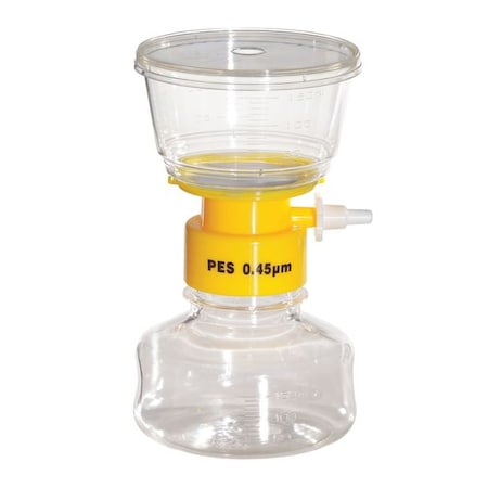 Zoro Select 150mL Filter Unit, 0.45um, 50mm, PK12 (Formerly Lab Safety Supply) 11L826