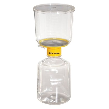 Zoro Select 1000mL Filter Unit, 0.45um, 90mm, PK12 (Formerly Lab Safety Supply) 11L829