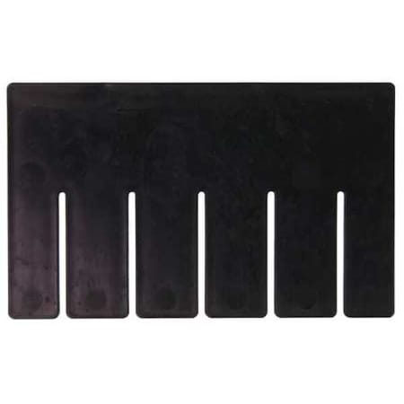 Quantum Storage Systems Plastic Divider, Black, 10 7/8 in L, 8 1/4 in H, 6 PK DS91050CO