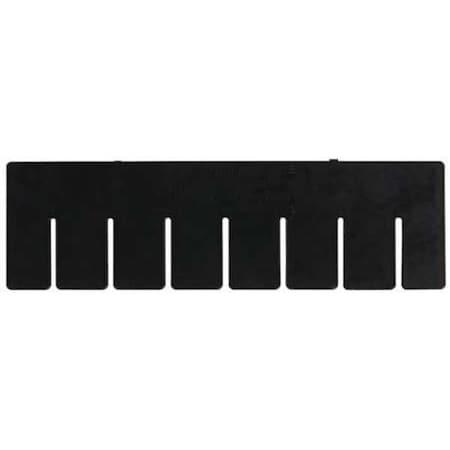 Quantum Storage Systems Plastic Divider, Black, 16 1/2 in L, 10 7/8 in H, 6 PK DS92035CO