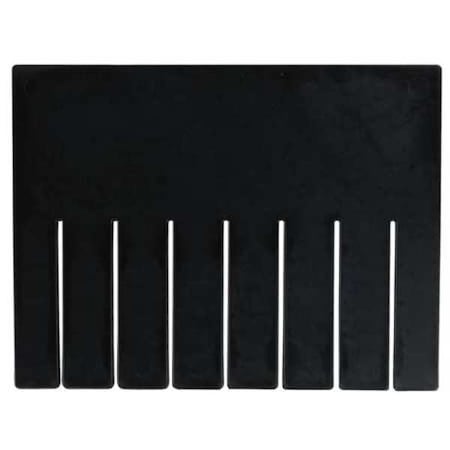 QUANTUM STORAGE SYSTEMS Plastic Divider, Black, 9 5/8 in L, Not Applicable W, 7 1/4 in H, 6 PK DS92080CO