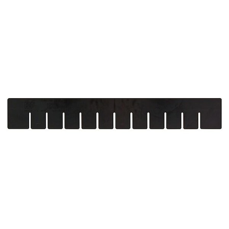 Quantum Storage Systems Plastic Divider, Black, 22 1/2 in L, 17 1/2 in H, 6 PK DS93030CO