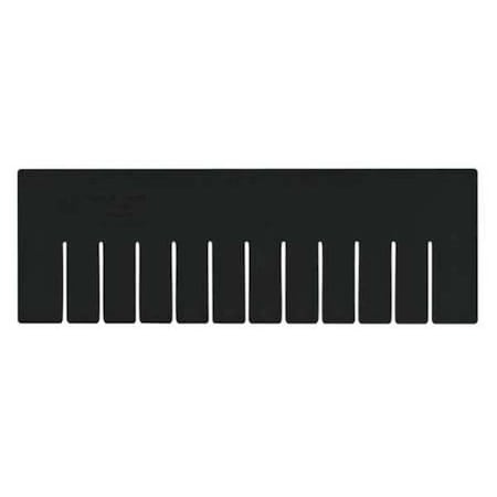 Quantum Storage Systems Plastic Divider, Black, 15 3/4 in L, 5 1/4 in H, 6 PK DS93060CO
