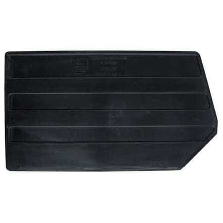 Quantum Storage Systems Plastic Divider, Black, 17 in L, 9 1/2 in H, 6 PK DUS260CO