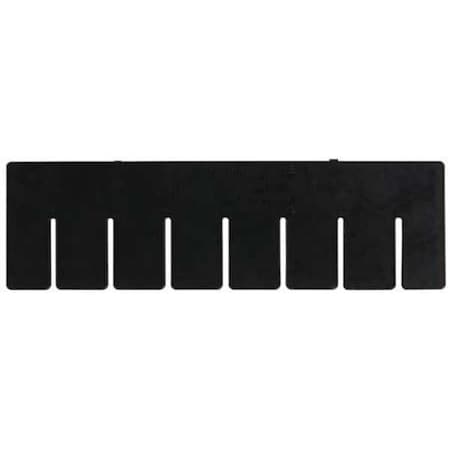 Quantum Storage Systems Plastic Divider, Black, 10 7/8 in L, 8 1/4 in H, 6 PK DL91035CO