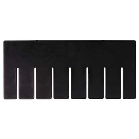 Quantum Storage Systems Plastic Divider, Black, 10 7/8 in L, 8 1/4 in H, 6 PK DL91050CO