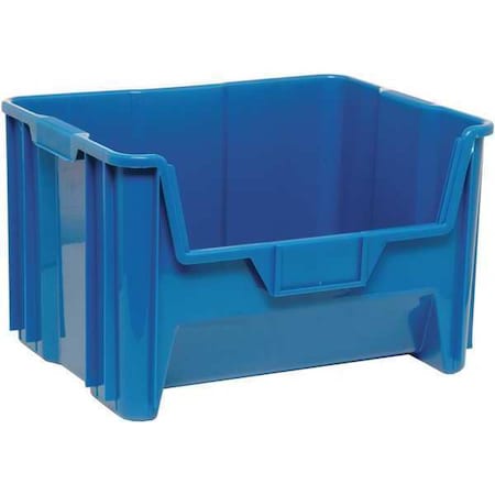 Quantum Storage Systems Storage Bin, Polyethylene, Blue, 12 1/2 in H, 19 7/8 in W, 15 1/4 in L QGH700BL