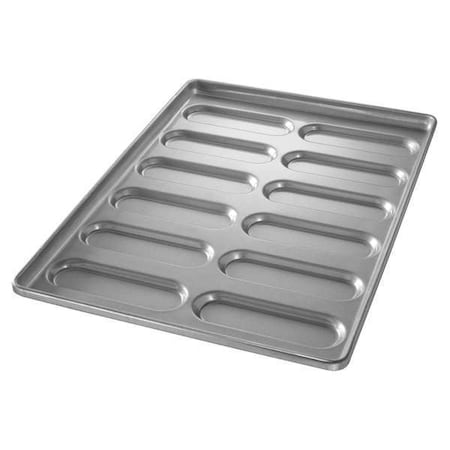 Chicago Metallic Hoagie Bun Pan, 12 Moulds 41055