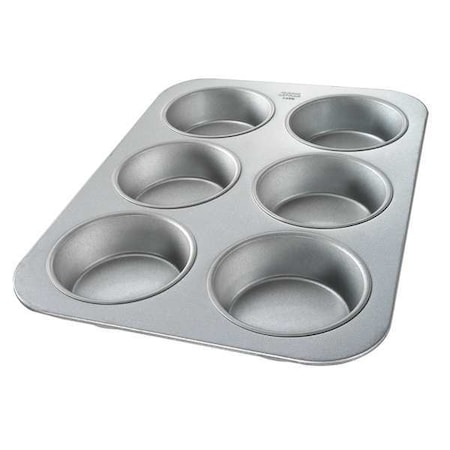 Chicago Metallic Mini Cake Muffin Pan, 6 Moulds 44305