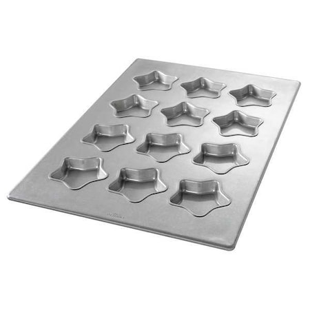 Chicago Metallic Mini Star Muffin Pan, 12 Moulds 43045