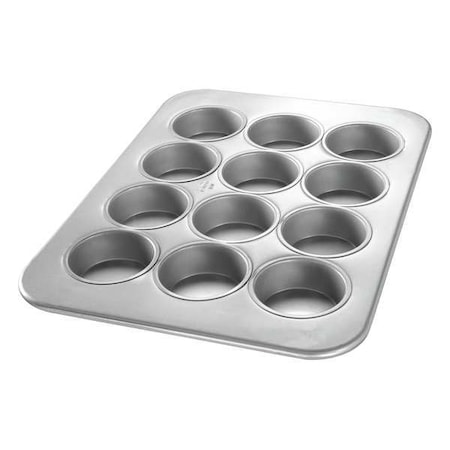 Chicago Metallic Texas Size Muffin Pan, 12 Moulds 43215