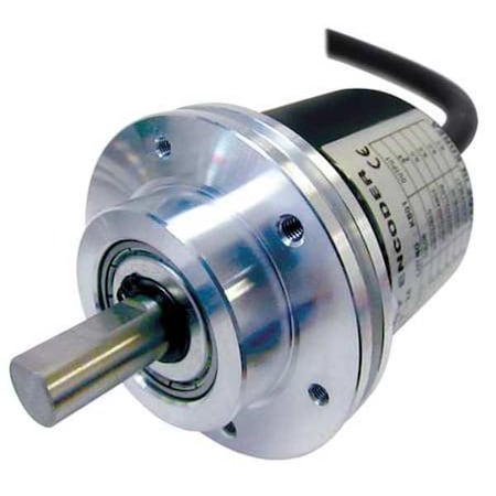 Autonics Encoder, Shaft, BCD Code, NPN Open, Dia 10mm EP58SC10-360-1F-N-24