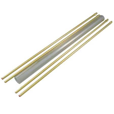 Penberthy Glass Rod Kit, Plain, 5/8In Dia, 26In L 1LG-26