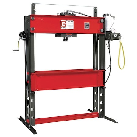 Gray Hydraulic Press, 75 t, Air Pump SP-75S