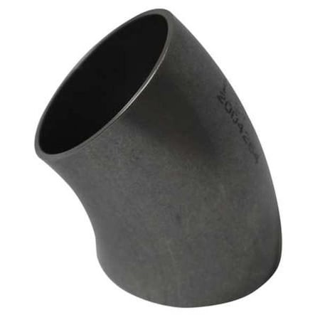 Zoro Select 4" Butt Weld T304 SS Short Tangent 45 Degree Elbow V2WK4.0