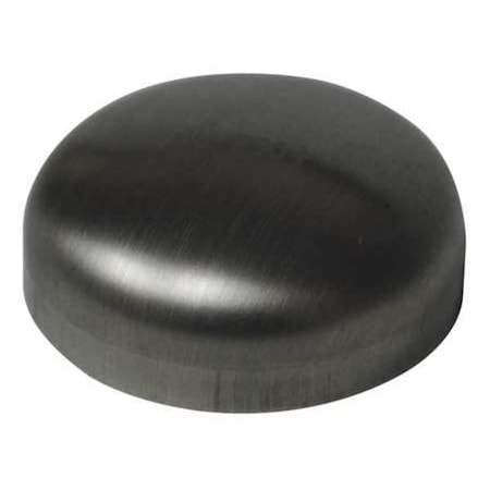 Zoro Select 4" Butt Weld T304 SS Dome Cap V16W4.0