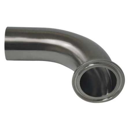 Maxpure 1/2" Clamp x Orbital Weld T316L SS 90 Degree Elbow TE2C6L.5-PM