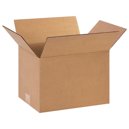 Zoro Select 12 in x 9 in x 8 in Shipping Box, Kraft, Corrugate, Single Wall, 32 ECT 11R214