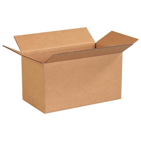 Zoro Select 13 in x 7 in x 7 in Shipping Box, Kraft, Corrugate, Single Wall, 32 ECT 11R216