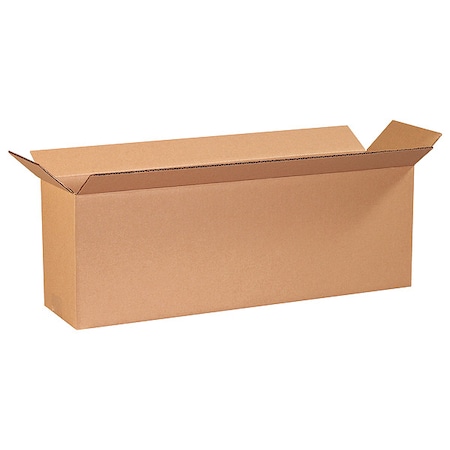Zoro Select 24 in x 6 in x 8 in Shipping Box, Kraft, Corrugate, Single Wall, 32 ECT 11R249