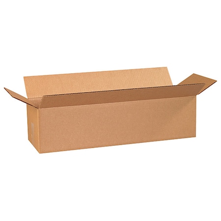 Zoro Select 24 in x 8 in x 6 in Shipping Box, Kraft, Corrugate, Single Wall, 32 ECT 11R250