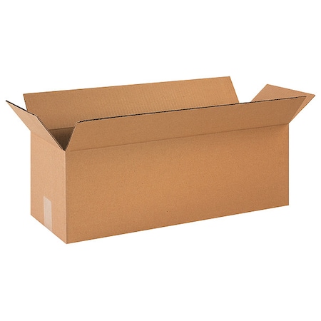 Zoro Select 24 in x 8 in x 8 in Shipping Box, Kraft, Corrugate, Single Wall, 32 ECT 11R251