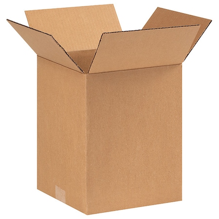 Zoro Select 9 in x 9 in x 11 in Shipping Box, Kraft, Corrugate, Single Wall, 32 ECT 11R307