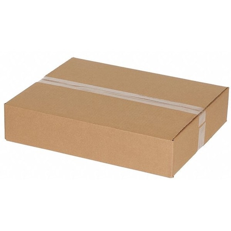 Zoro Select 10 in x 10 in x 4 in Shipping Box, Kraft, Corrugate, Single Wall, 32 ECT 11R311