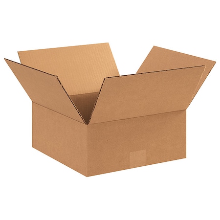 Zoro Select 12 in x 12 in x 5 in Shipping Box, Kraft, Corrugate, Single Wall, 32 ECT 11R331