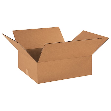 Zoro Select 18 in x 16 in x 6 in Shipping Box, Kraft, Corrugate, Single Wall, 32 ECT 11R418
