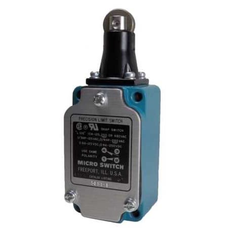 Honeywell Limit Switch, Plunger, 1NC/1NO, 10A at 480V AC, Actuator Location: Top 5LS1