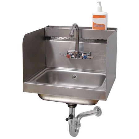 Advance Tabco Hand Sink, Wall, 17-1/4 In. L, 15-1/4 In. W 7-PS-76