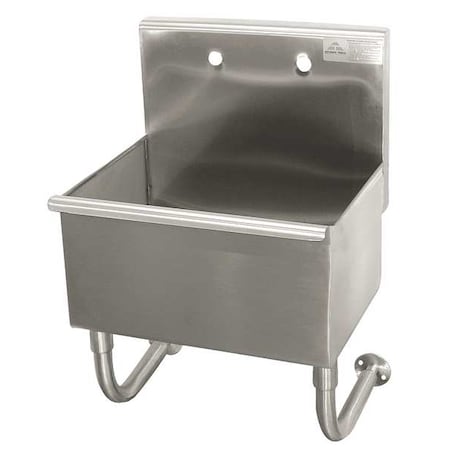 Advance Tabco Utility Sink 22 in x 16 in, 1, 2, Wall, Stainless Steel WSS-16-25