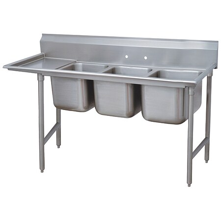Advance Tabco Floor Mount Scullery Sink, Stainless Steel Bowl Size 20" x 28" 9-83-60-24L