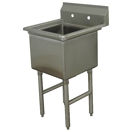 Advance Tabco Scullery Sink, Without Faucet, 29 In. L FC1-2424-X